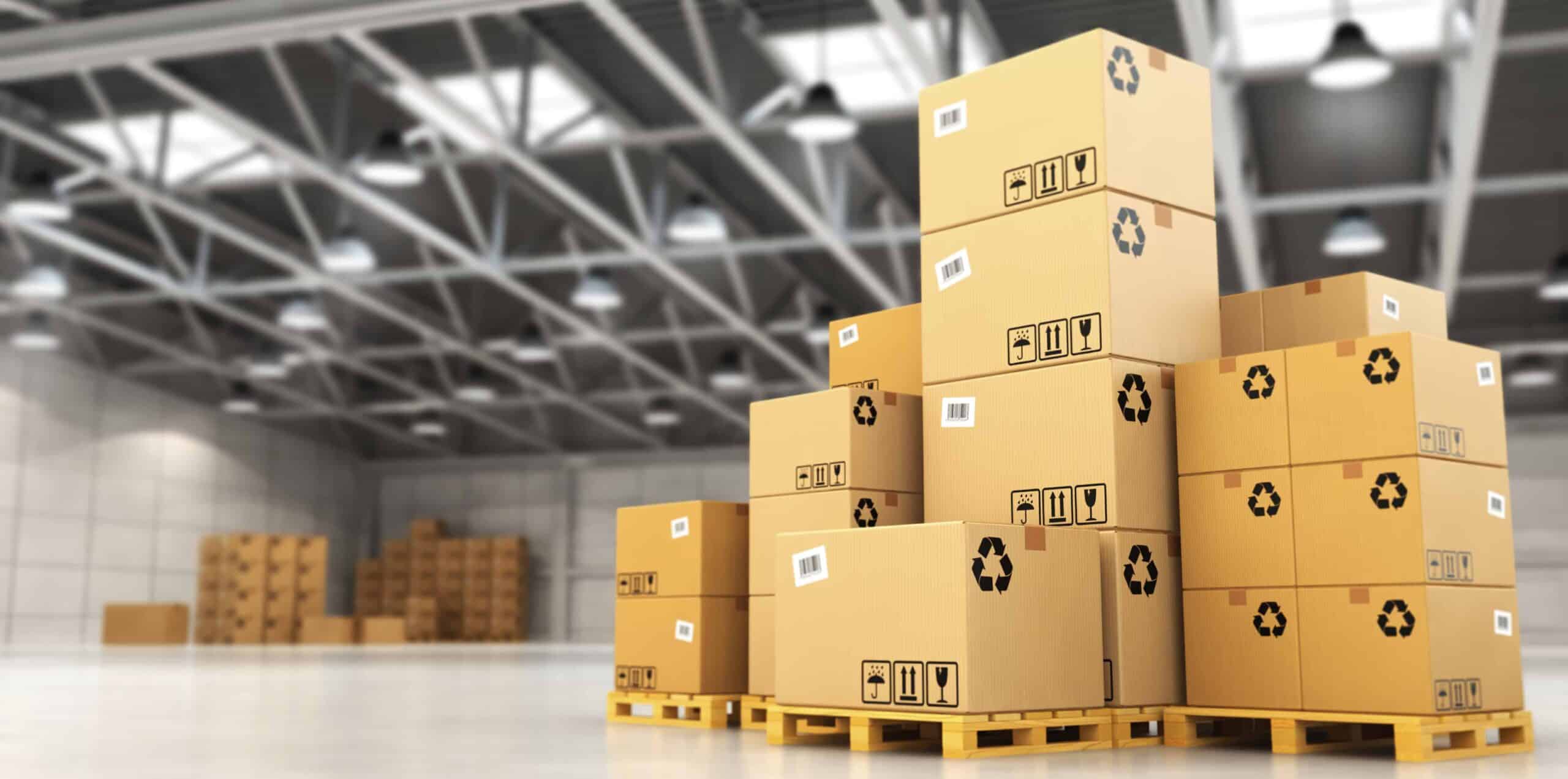 stack of cartons